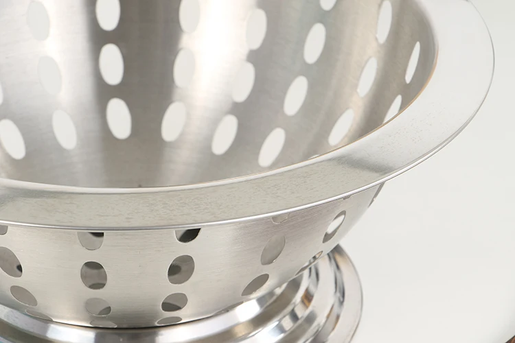 Stainless Steel Punch Bowl fruit basket thickened vegetable washing basket storage drain basket