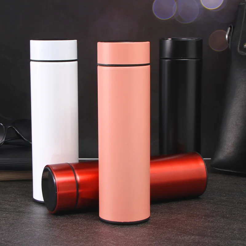 Thermos Led Temperature Display Vacuum Insulated Smart Digital Water Bottles School Stainless Steel Christmas Luxury thermal cup