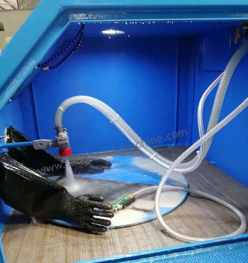 JL Vapor Sand Blasting Machine for tooling blasting work vapor sandblaster Dustless sandblast cabinet