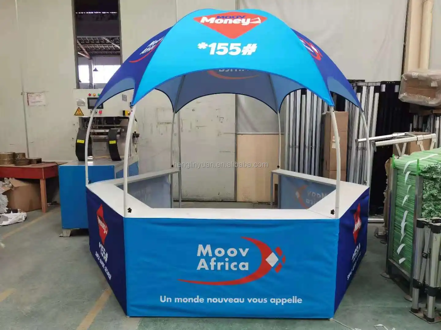Dome Kiosk Canopy Tents Trade Show Booth Hexagon Promotional Tent