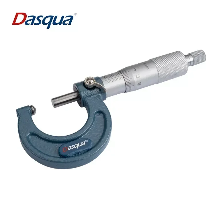 Сферическая наковальная трубка Dasqua из нержавеющей стали 0-25 мм 25-50 мм 50-75 мм 75-100 мм 0,01 Градуированный микрометр измерительный инструмент