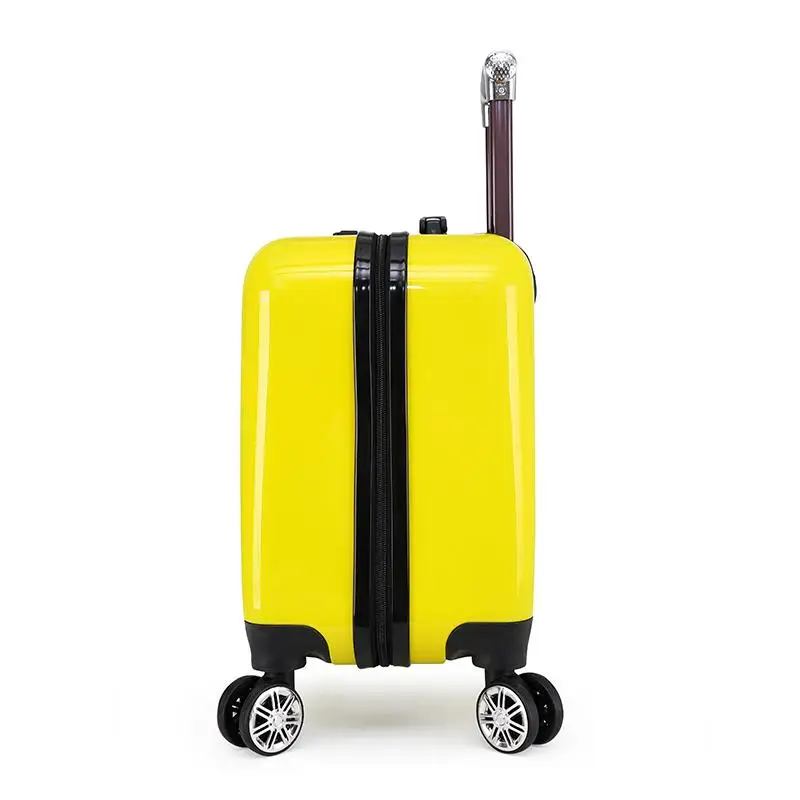 Promotional 18 Inch Kids Travel Luggage Customized Cartoon Logo Bright color Kids Baby Travel Suitcase Luggage