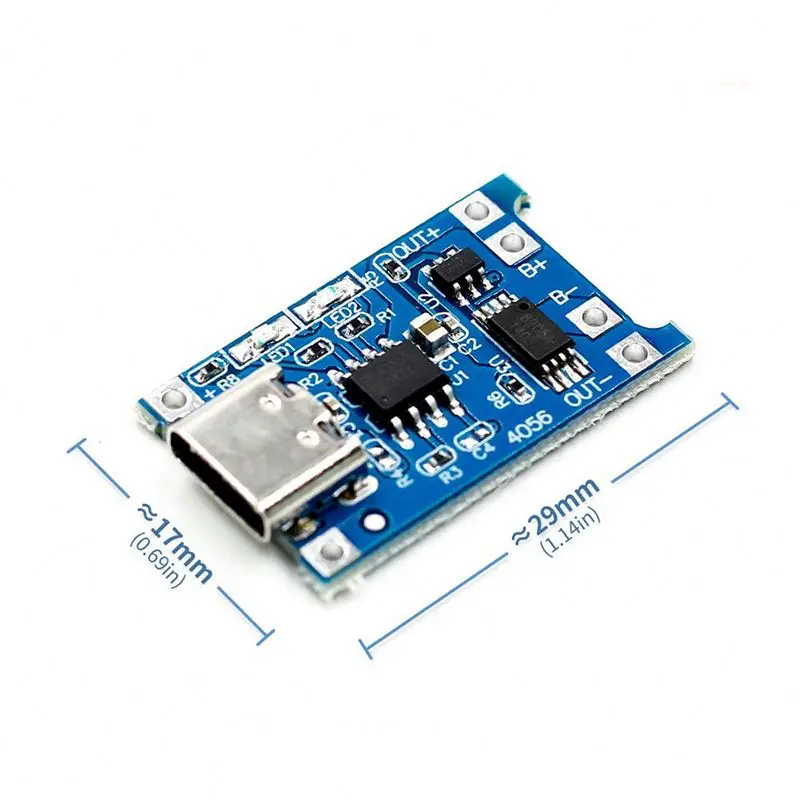 TP4056 5V 1A 18650 TYPE-C USB зарядное устройство для литиевой батареи Модуль зарядная плата