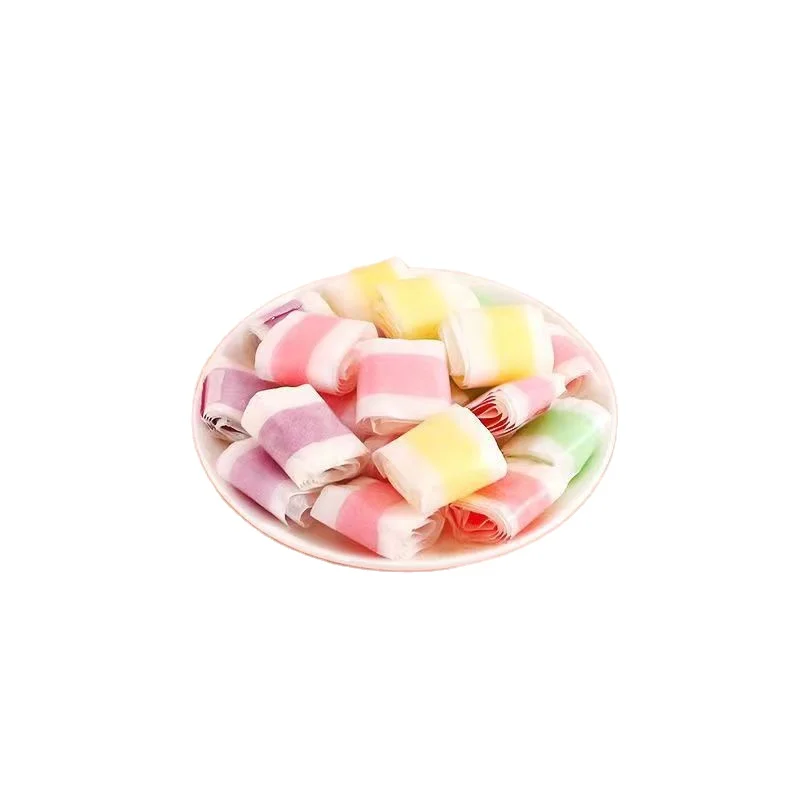 wholesale Various flavors of fruit roll jelly Cute fruit jelly hard and soft coconut candy fruit-flavored candy