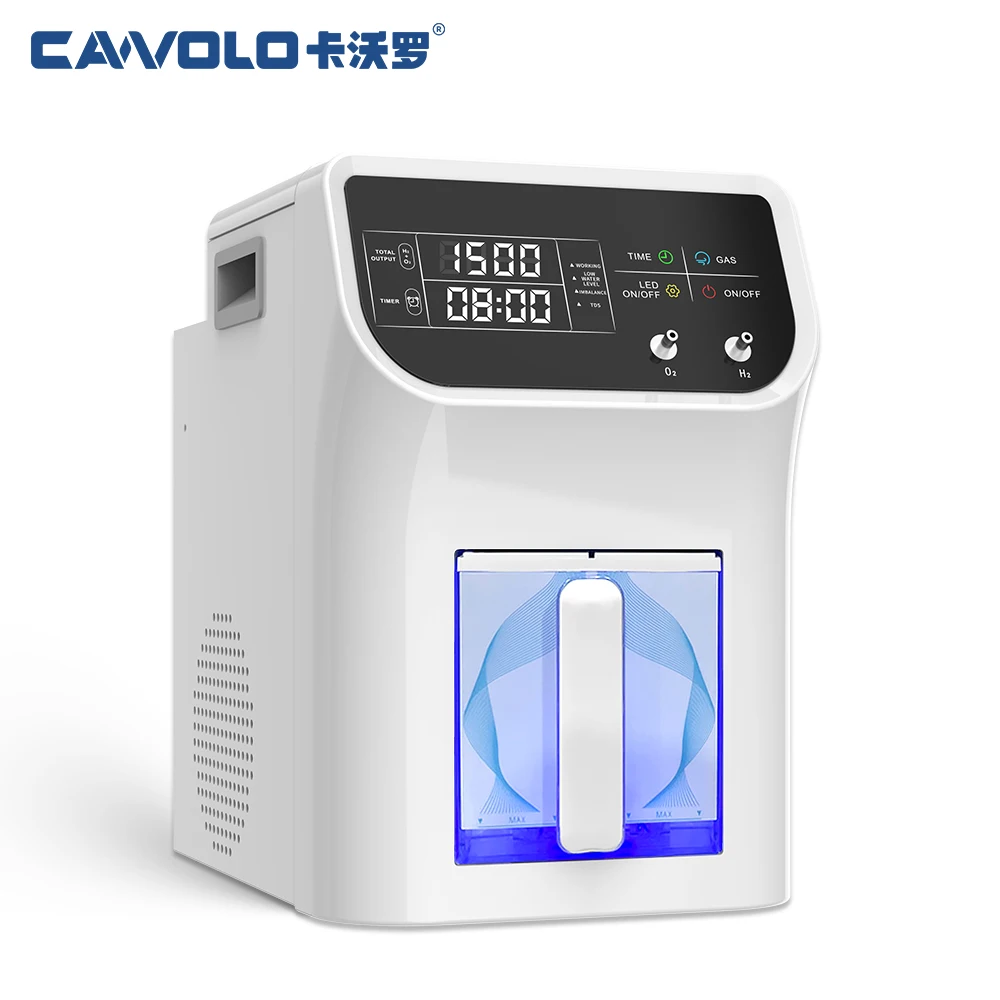 Cawolo hho Brown Gas Generator 2000ML H2 + 1000ML O2 Brown Gas Hydrogen Inhalation Generator Customized Logo Browns Gas Machine