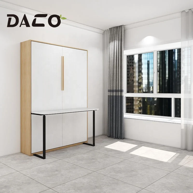 Hot Sales Double folding study table wall bed with round corner