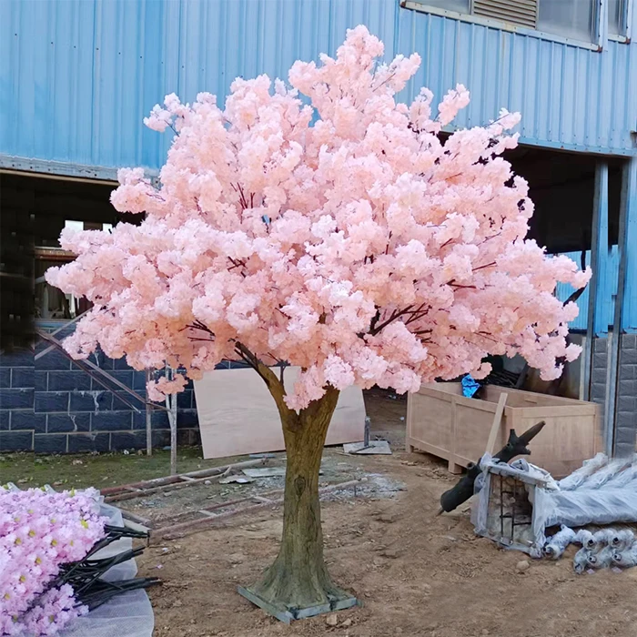 8 Ft Large Outdoor Pink Artificial Sakura Tree Cherry Blossom Flower Trees For Sale