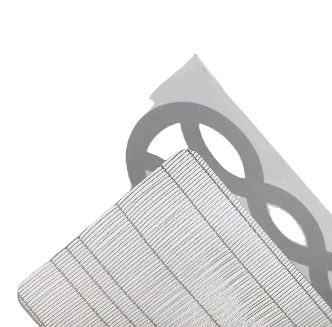 Hot Sales Architectural Decorative Mesh METAL DESIGN Brass laminated glass interior mesh for glass