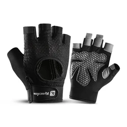 Customized Logo Breathable Fitness Gloves For Men Women Adjustable Half Finger Witghtlifting Workout Gloves