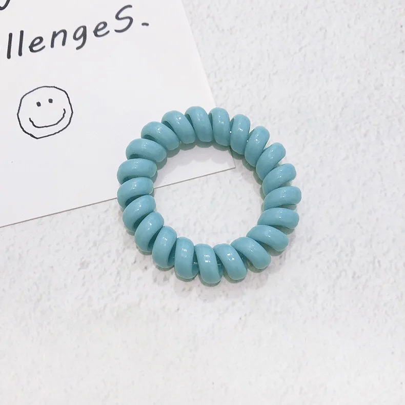 5.5cm Hot Selling Large  Mat Candy Telephone Cord Hair Band  Hair Band Elastic Band