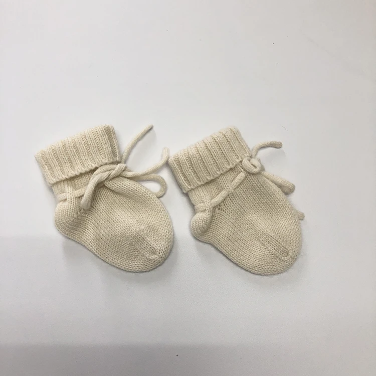 
newborn baby socks customized knitted luxury pure cashmere baby socks for winter 