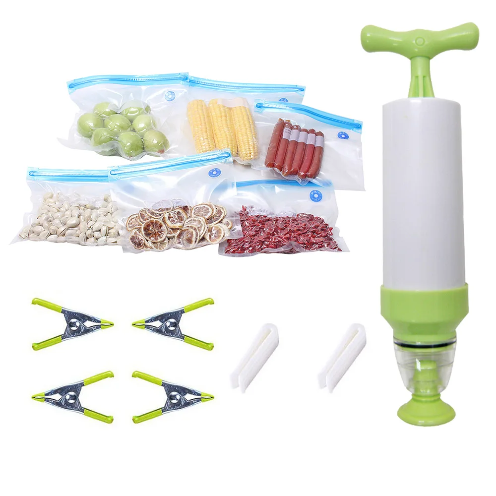 LFGB вакуумный мешок с ручным насосом, вакуумный пакет для хранения