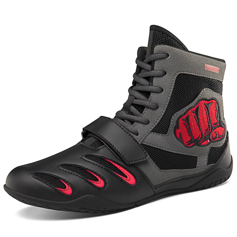 New Style Wholesale Custom manufacturer professional indoor sports High Top Wrestling boxing shoes