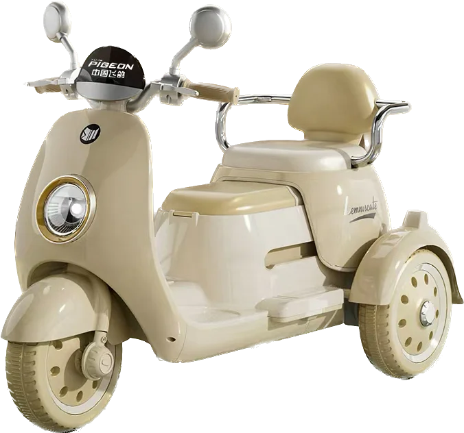 Tricycle electric motorcycle bike double seat kids dual drive motor bike