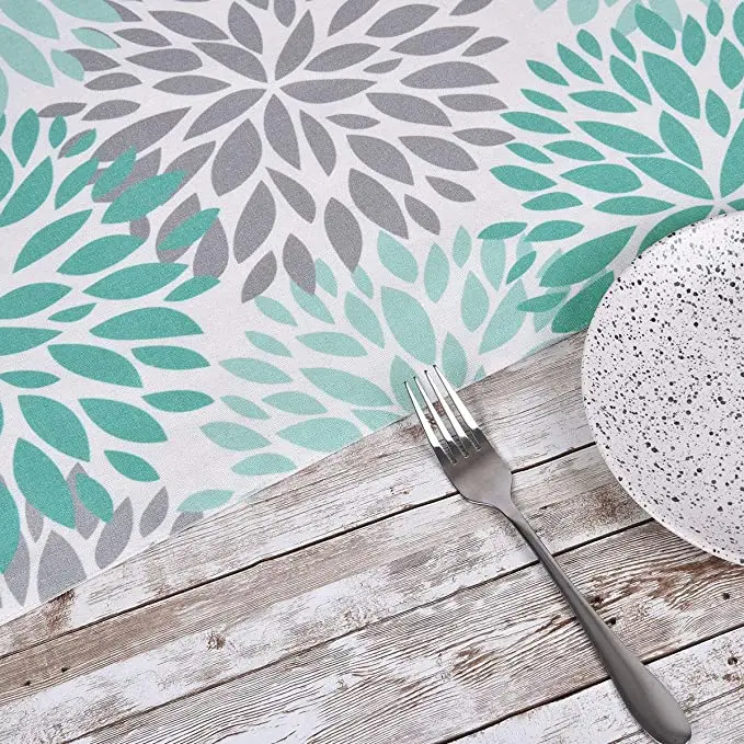 Luxury Print Table Polyester Dinner Table Runner Wholesale Yellow Grey Print Wedding Table Runner