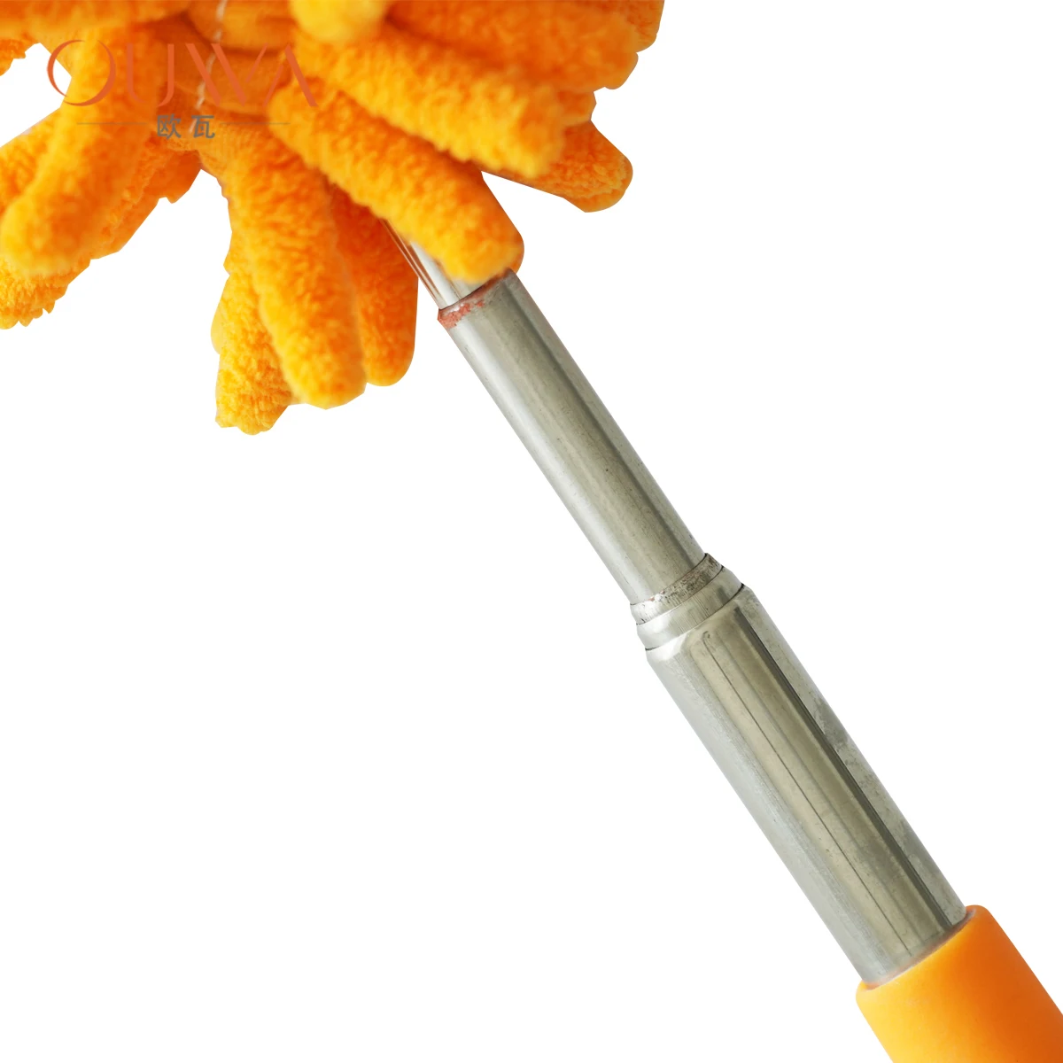 
Top selling stainless steel extendable long washable aluminum handle microfiber duster 