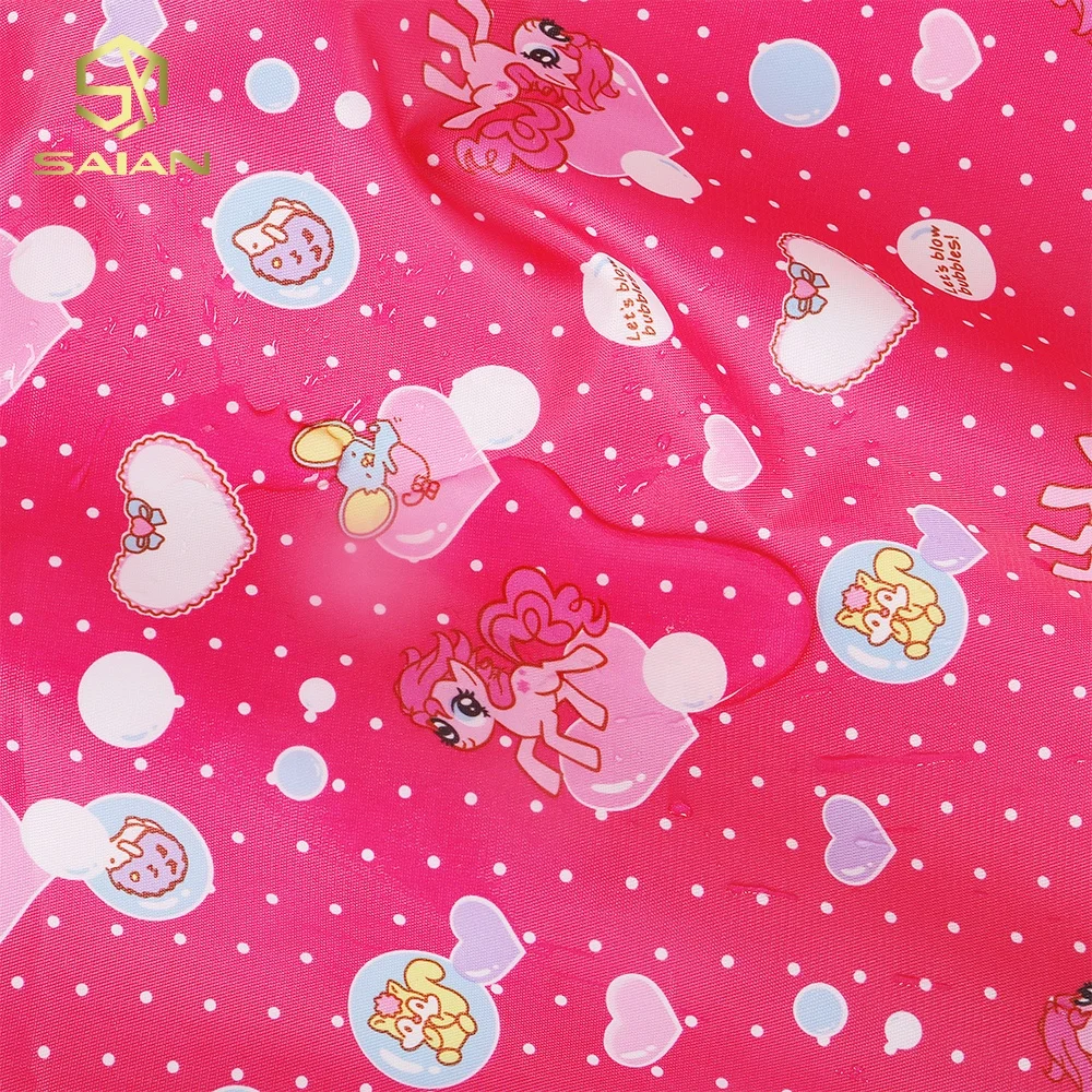 Custom By The Yard Flower Printing Leopard Printed Pattern 100% Polyester Fabric Waterproof Fabric for Sewing Bags