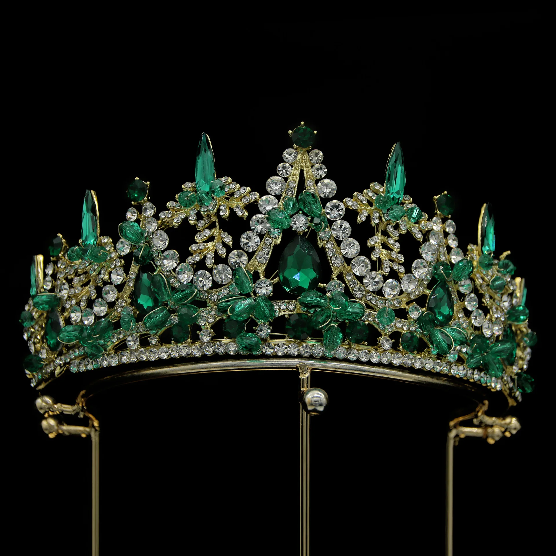 Elegant Rhinestone Bridal Tiara Crown Crystal Alloy Princess Tiaras And Crowns For Wedding Bride Birthday Girl Decor