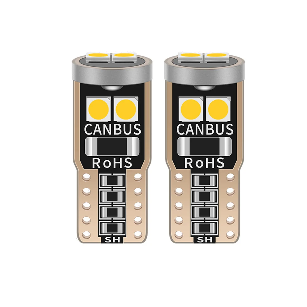 Hot Selling Auto Led Bulb T10 Led W5W 194 3030 6Smd Led T10 Canbus Interior Light For Car License Plate Light