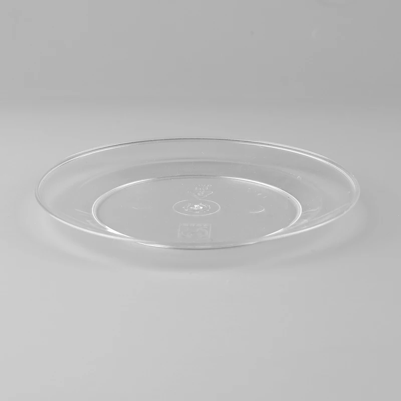 5 inch 125mm 1000pcs each box Clear Round PS  Plastic Dinner  Plates Disposable for party wedding
