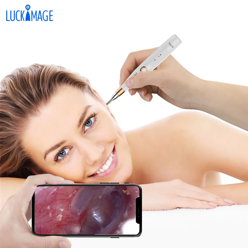 Luckimage заводская цена hd wifi Мини цифровой otoscope & офтальмоскоп наборы ухо эндоскоп