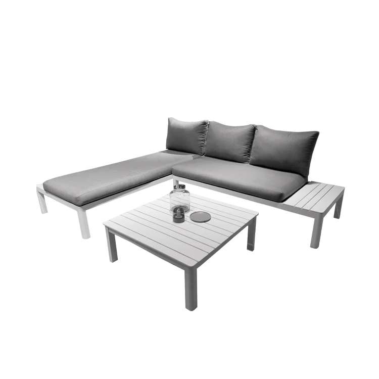 Мебель для гостиной в минималистском стиле, кушетки для отдыха, кресло для гостиной, современные наборы диванов из алюминия Диван для 3 гостиной, для улицы