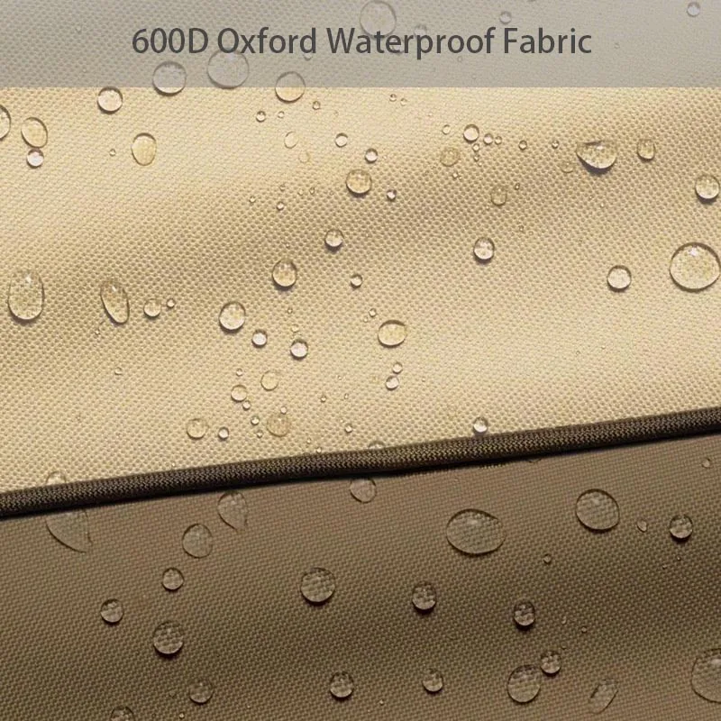 600D Oxford Polyester Portable Waterproof Anti-dust Square Outdoor Air Conditioner Cover for 4 Seasons Protection
