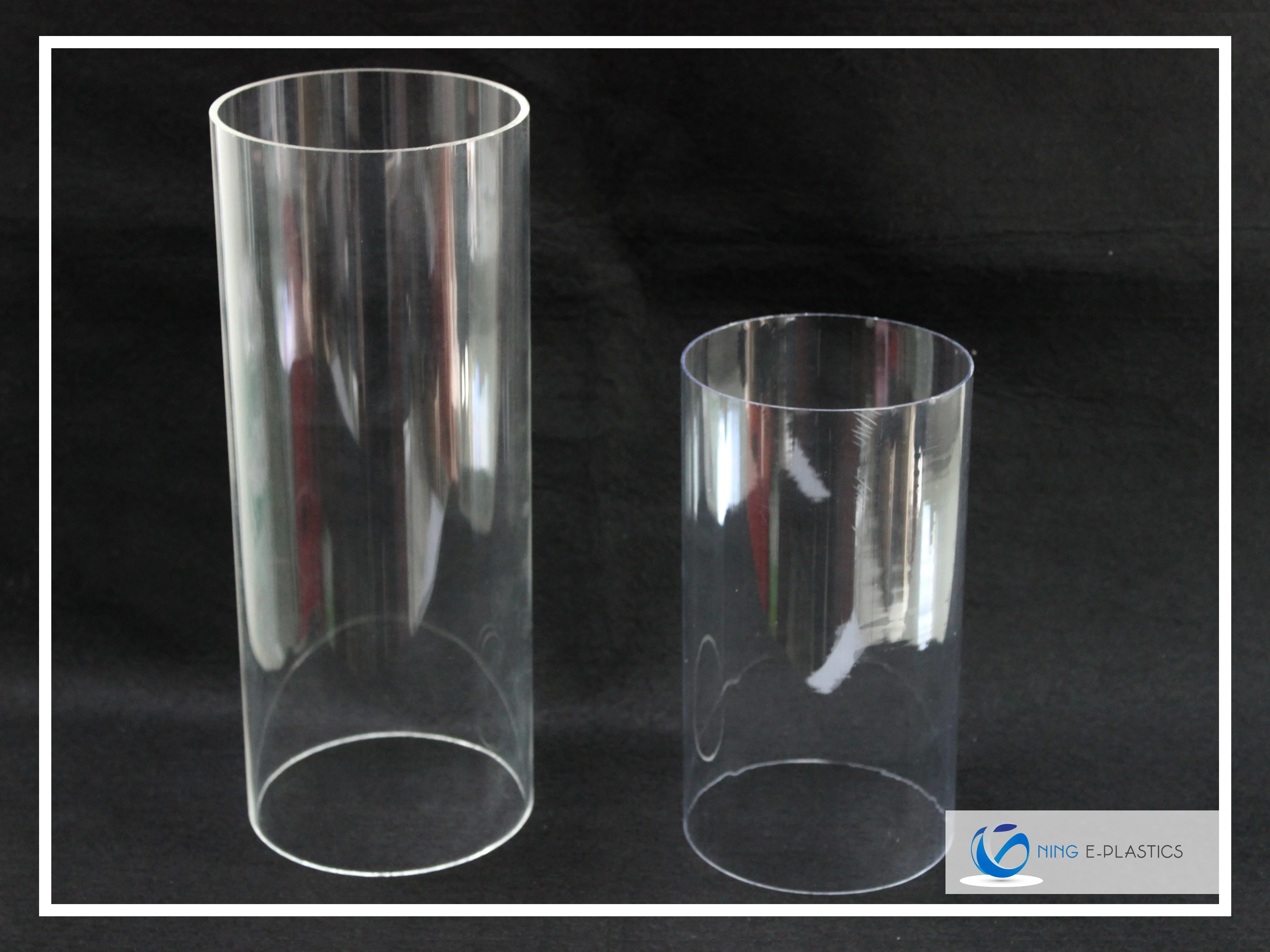Ning E-Plastics Acrylic tube for Transparent LED Adhesive Film acrylic pipe tube