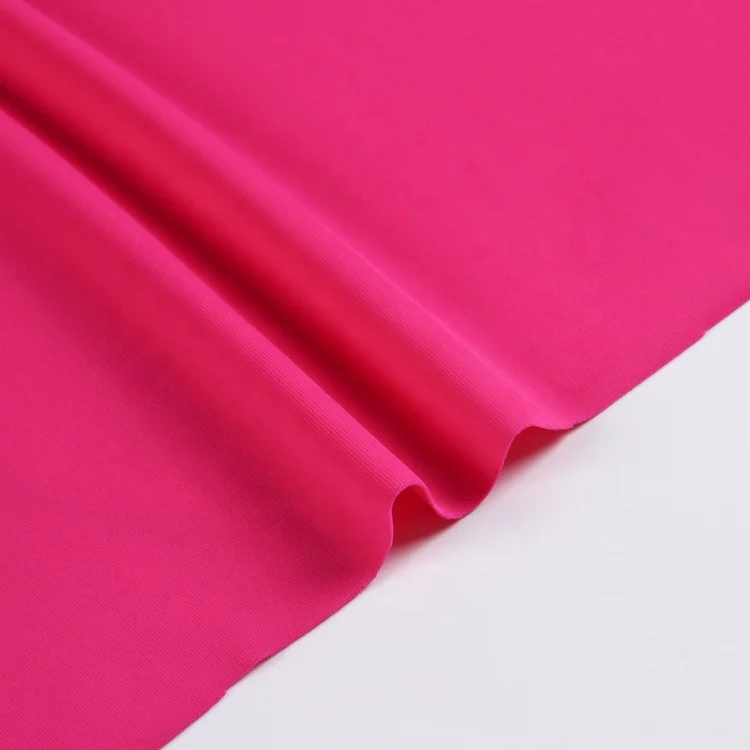 High stretch nylon spandex swimwear soft hand feeling down cool jersey fabric