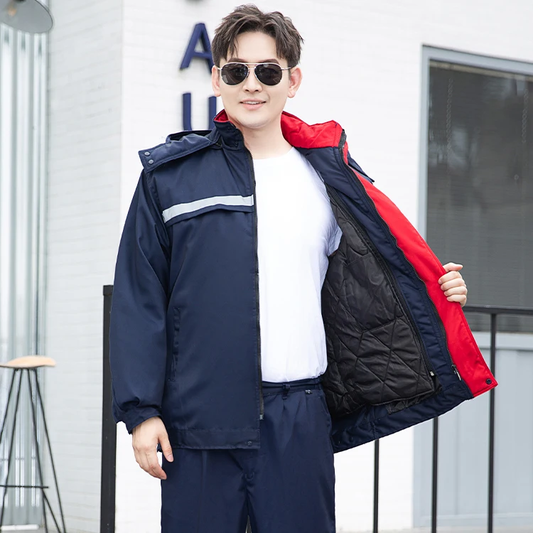 Factory high quality winter keep wram work jacket worker coat worker uniform factory uniform