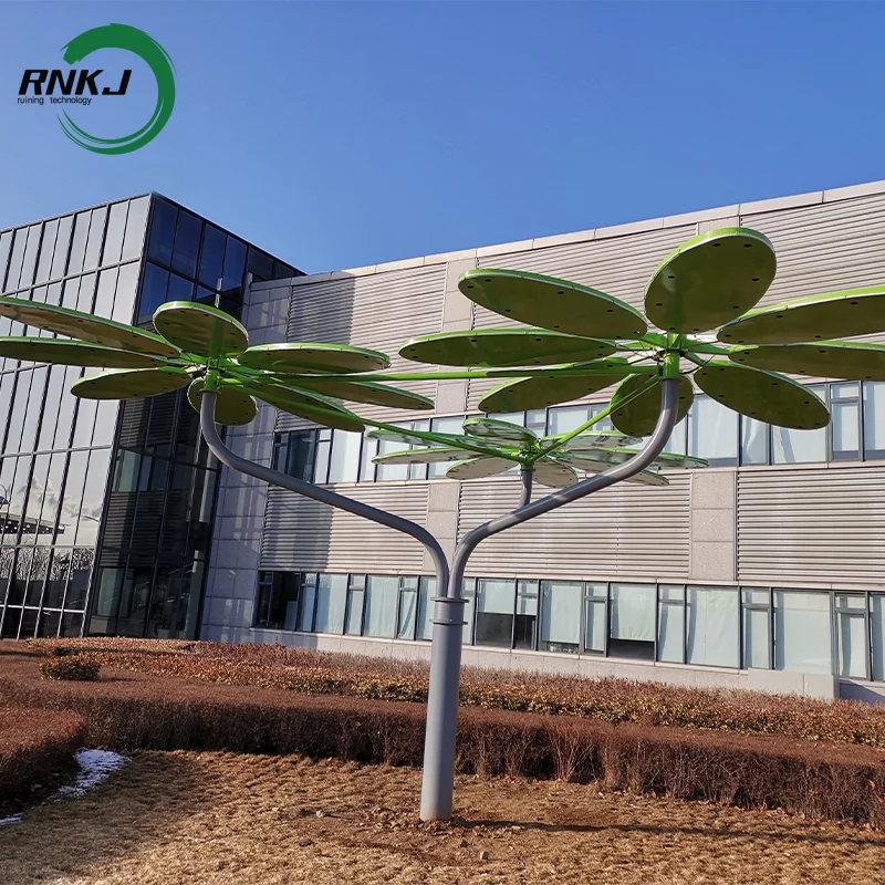 RNKJ customised street lights transducer technology a cell converts sunlight photovoltaic tree