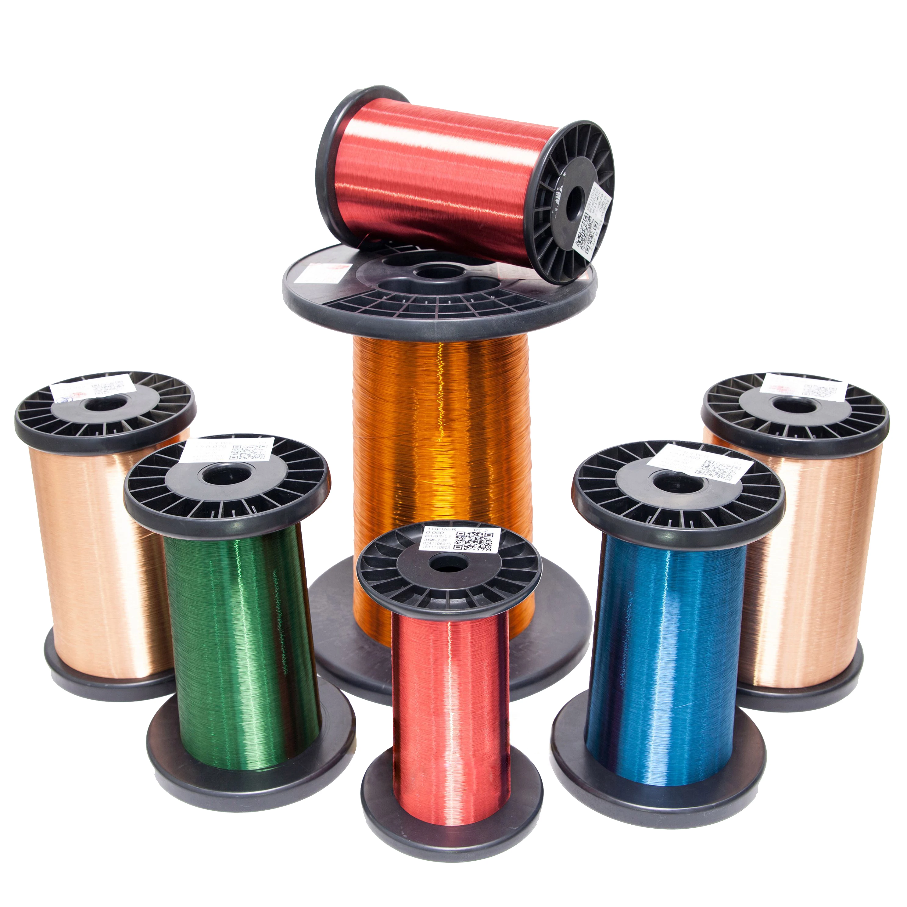 Factory Price 0.23mm 2mm  99.99%  round copper enameled winding wire 5 core  copper enameled wire