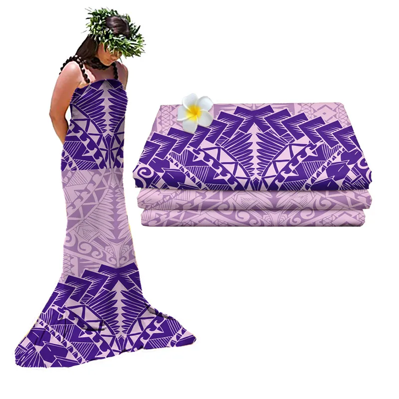 Polynesian fabric dresses Use Custom Desgin Polynesian Fabric Dresses Use Custom Pattern Printing Use 100% Cotton Fabric