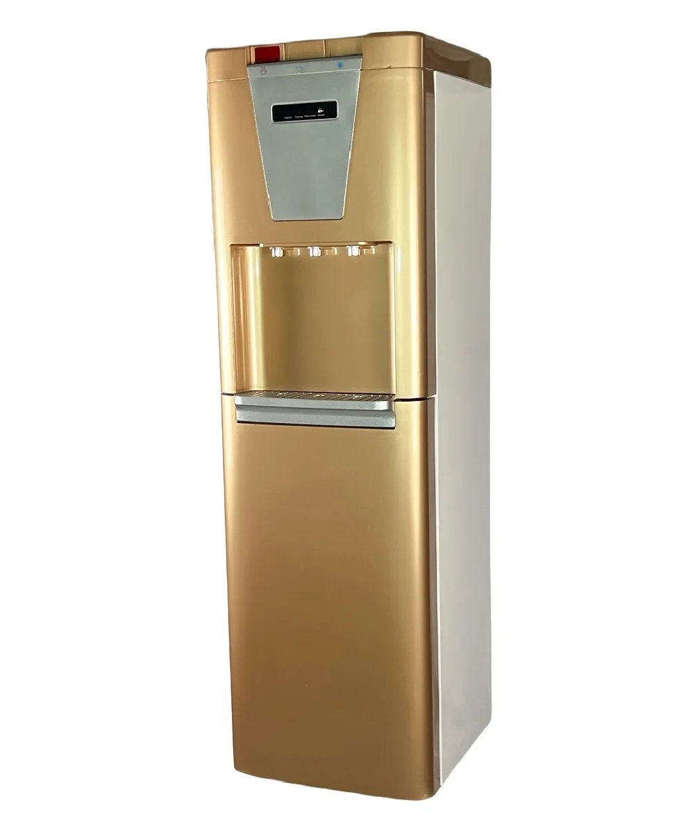 Luxury Vertical Water Dispenser Compressor Refrigeration Cold Hot Temperature Button Stand Electric Plastic Housing-Popular