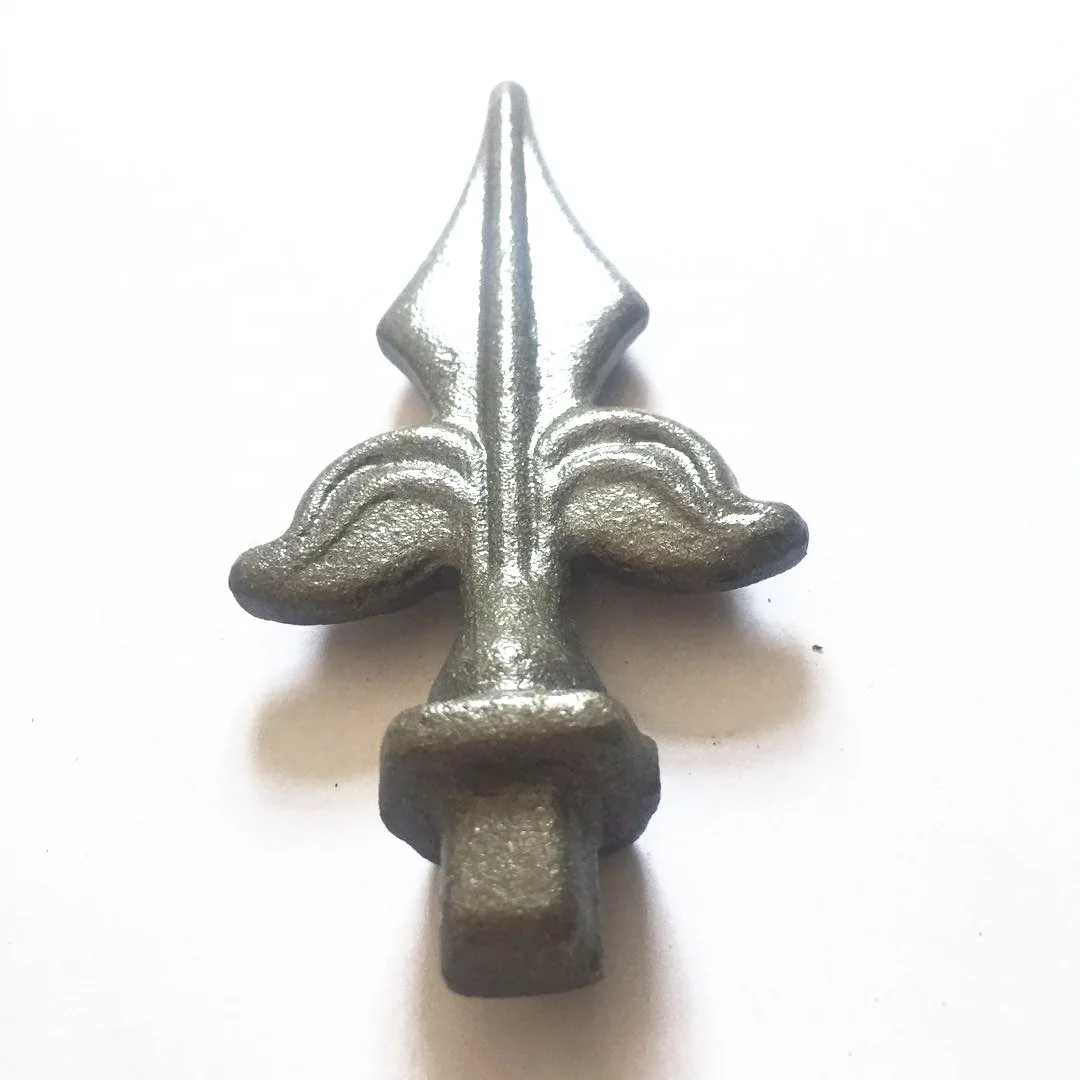 
Hot Sale Wrought Iron Fence Parts Forged Steel Element Cast Iron Fence Spears Designs for sale 