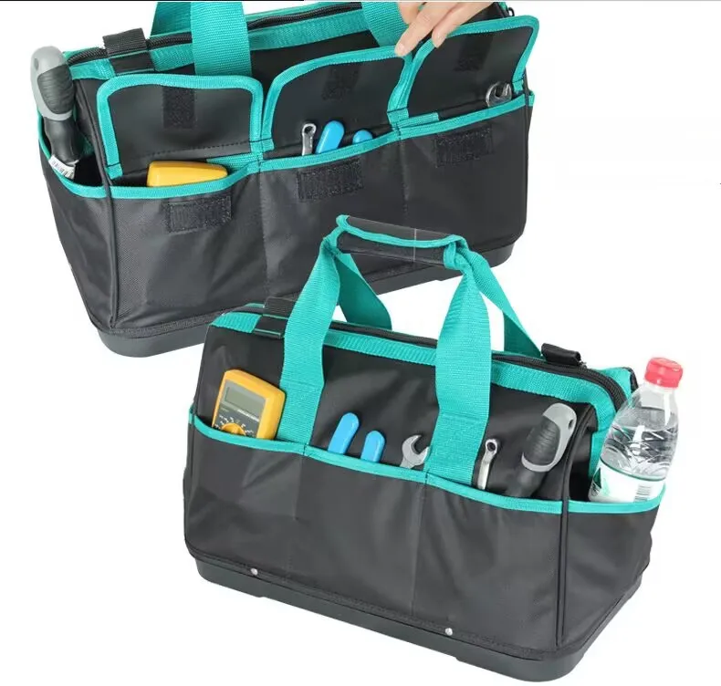 Custom Multi Pockets Carrier Heavy Duty 16/18/20/22 inch Waterproof Tool Organizer Bag 600d Oxford Fabric Electrician Tool Bag