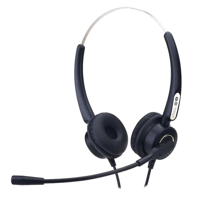 Dh70D call center operator 3.5mm computer dual plug headset Plantronics QD interface connection to adjust volume mute