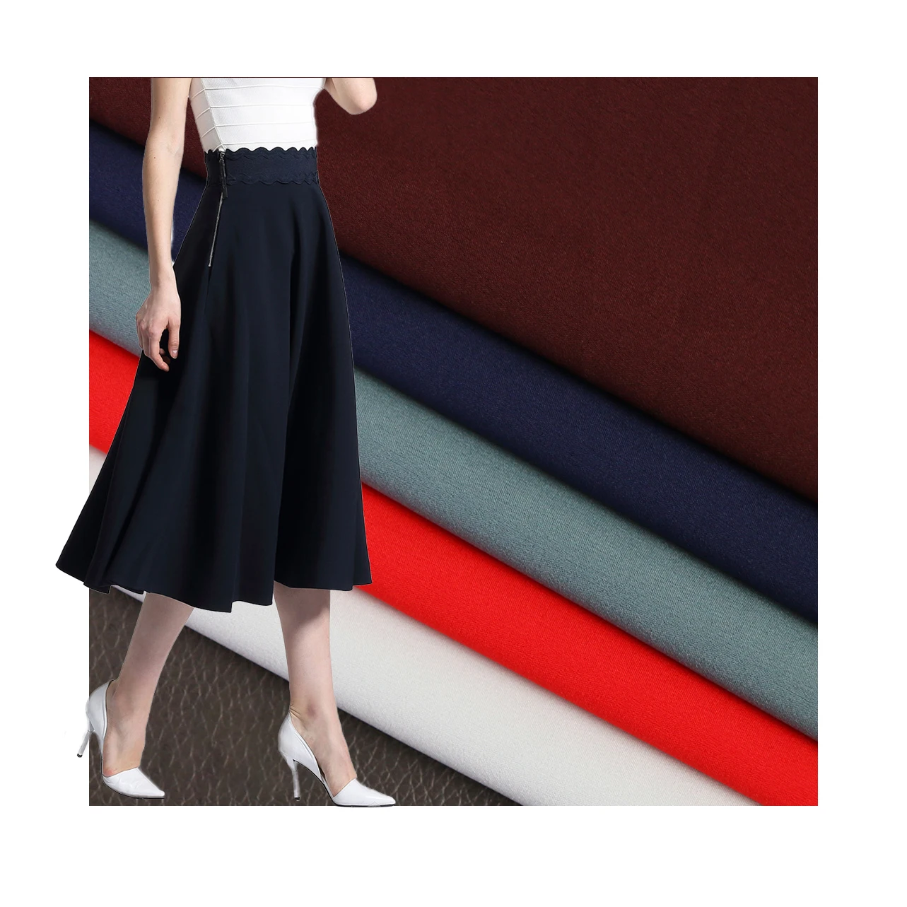 sportswear Beach pants outdoor clothes elastic  fabric 92%P 8% sp 4 ways stretch polyester fabric high density fabric spandex