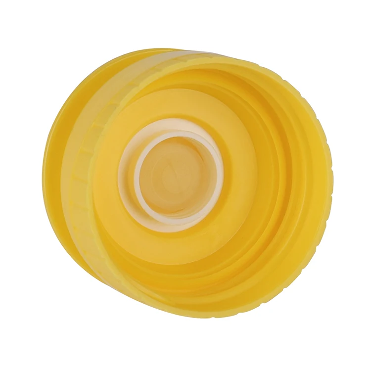 New Design 28/410 38/400 Plastic Honey Cap Silicon Valve Bottle-Cap-Silicone-Valve Plastic Sauce Silicone Valve Cap