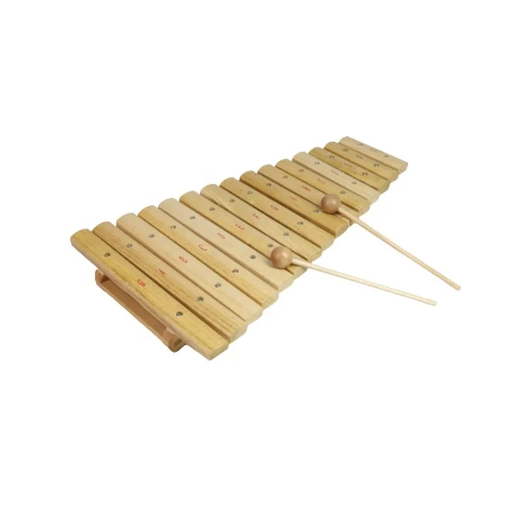 Ali baba top products Natural Color 15-Key xylophone, Percussion Musical Instruments orff xylophone for Baby