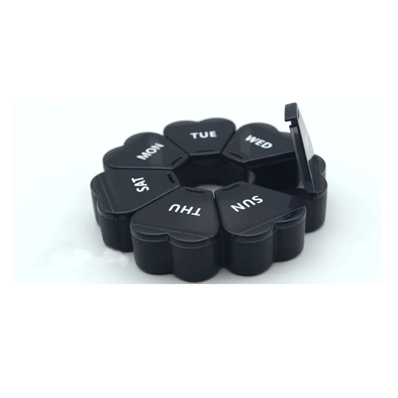 Large Capacity 7-Day Weekly Pill Organizer Box Daily Vitamin Case With Compartments for Containers Storage
