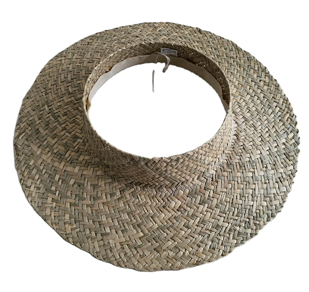 Летняя тропическая Гавайская соломенная шляпа без корон из травы