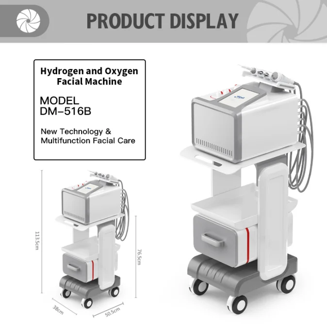 DIMEI Reskin Needle Free Mesotherapy Skin Care Beauty Equipment Ultrasonic Skin Scrubber Facial Hydro Dermabrasion Machine