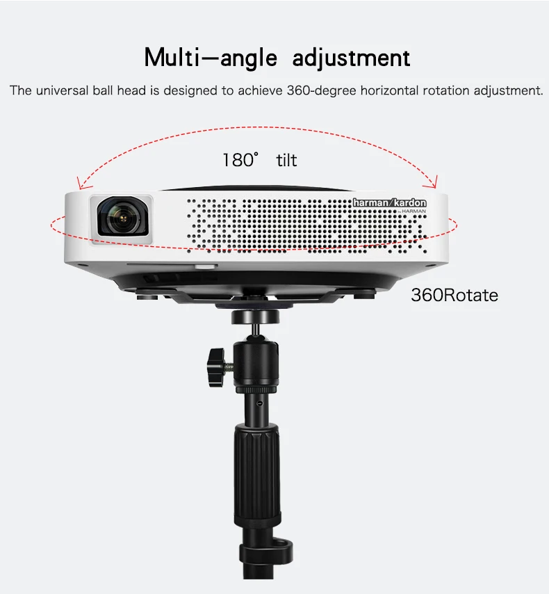 Universal Landing Pad Suitable Mini Projector Camera 1 / 4 Screw Nut Projector Floor Stand