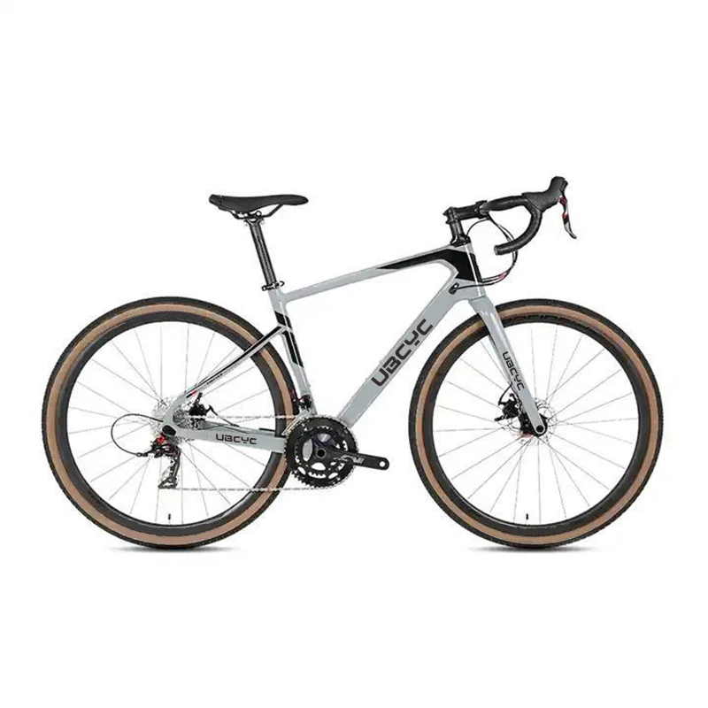 Top Super Light Carbon Fiber Road Bike Complete with 24 Speed Gears Aluminum Fork and Disc Brake System for Men Women