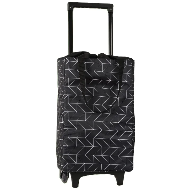 custom Folding supermarket Grocery Shopping trolley Cart bag with wheels trolley climbing