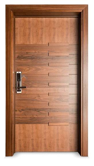 Custom High Quality Bedroom Internal WPC PVC Flush Composite Doors interior solid  wooden plywood paint veneer door