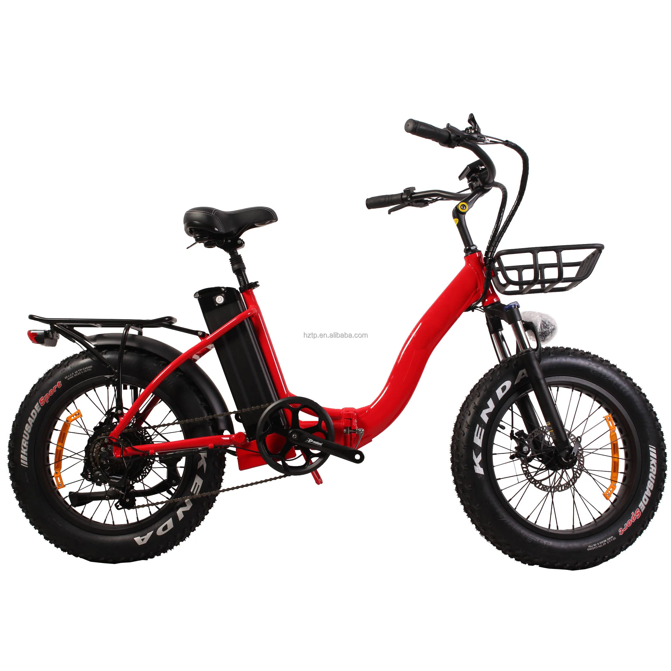 750W Fat Tire Electric Bike for Adults 48V 15Ah LG Battery E 20*4.0 Step Thru Bikes