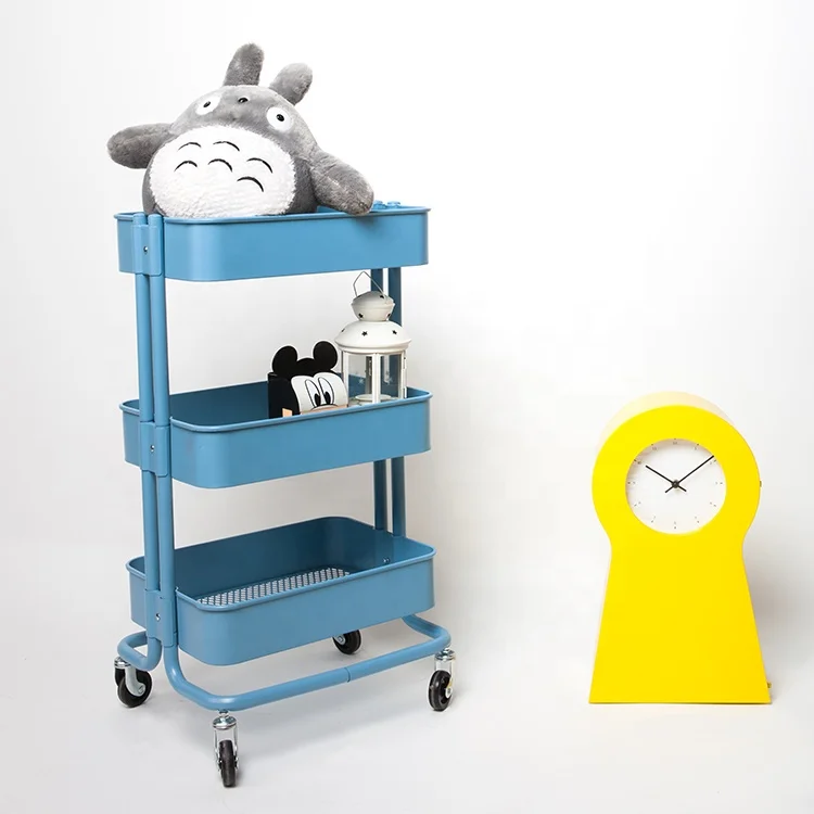 New Home Kitchen Bedroom Storage Utility Rolling Organization on Wheels Cart