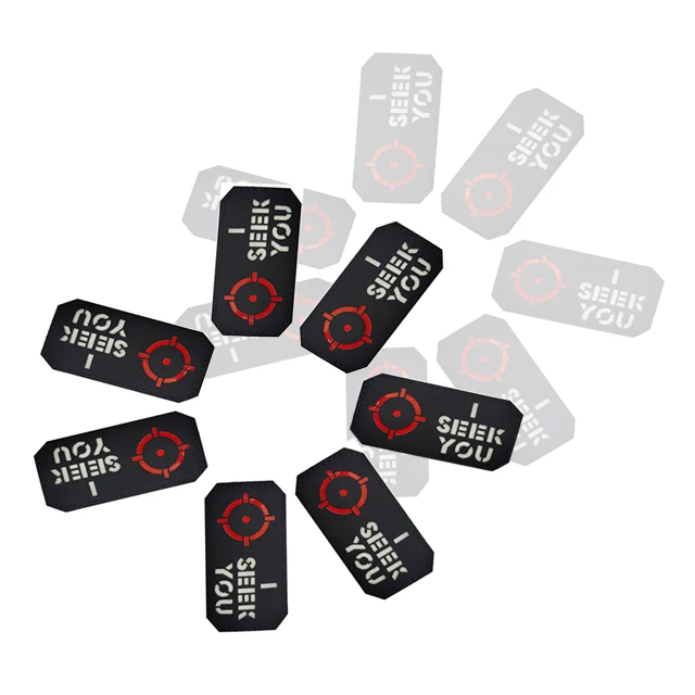 I Seen You English Letter Luminous Glow In The Dark Jackets Accessories School Bags Patches For Decorative